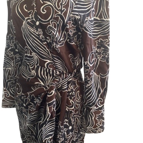 Zara Brown and White Maxi Dress - Picture 7 of 16